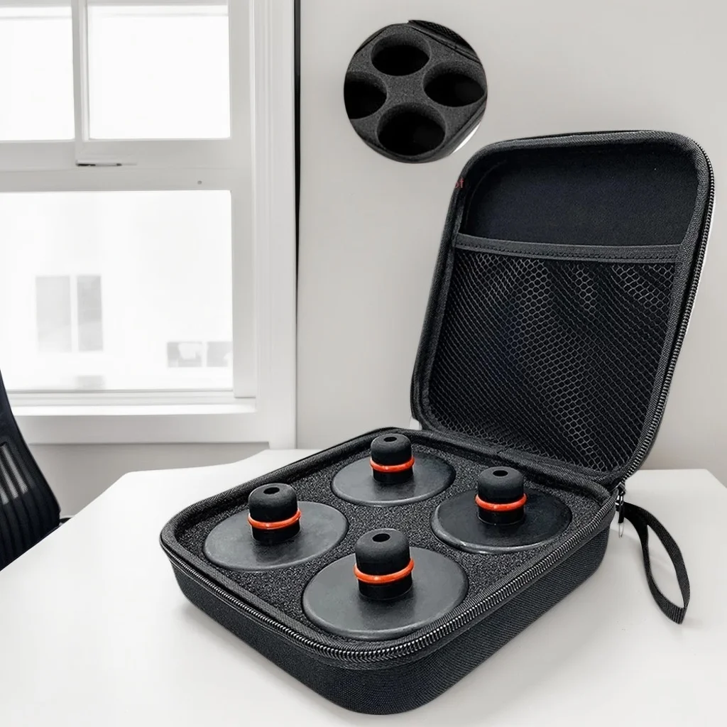 

1/4PCS Tesla Model Y/3 Jack Pad Adapters - Rubber Lifting Pucks with Chassis Stands Storage Bag Accessories