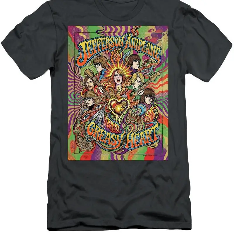 Jefferson Airplane Vintage Music Poster Tribute T-Shirt