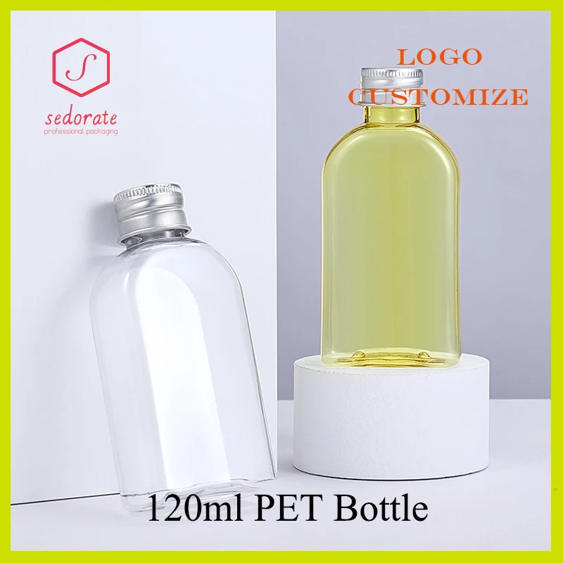 10/20/50 Stück 120 ml durchsichtige Plastikflasche Lotion gelb leer PETB Olivenöl Nachfüllflasche Einsatzbehälter Kosmetikverpackung