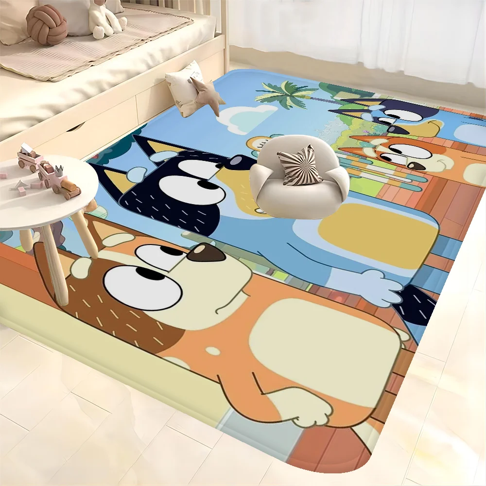 Cartoon B-Blueys Long Rugs Cheaper Anti-slip Modern Living Room Balcony Printed Bedside Area Rugs