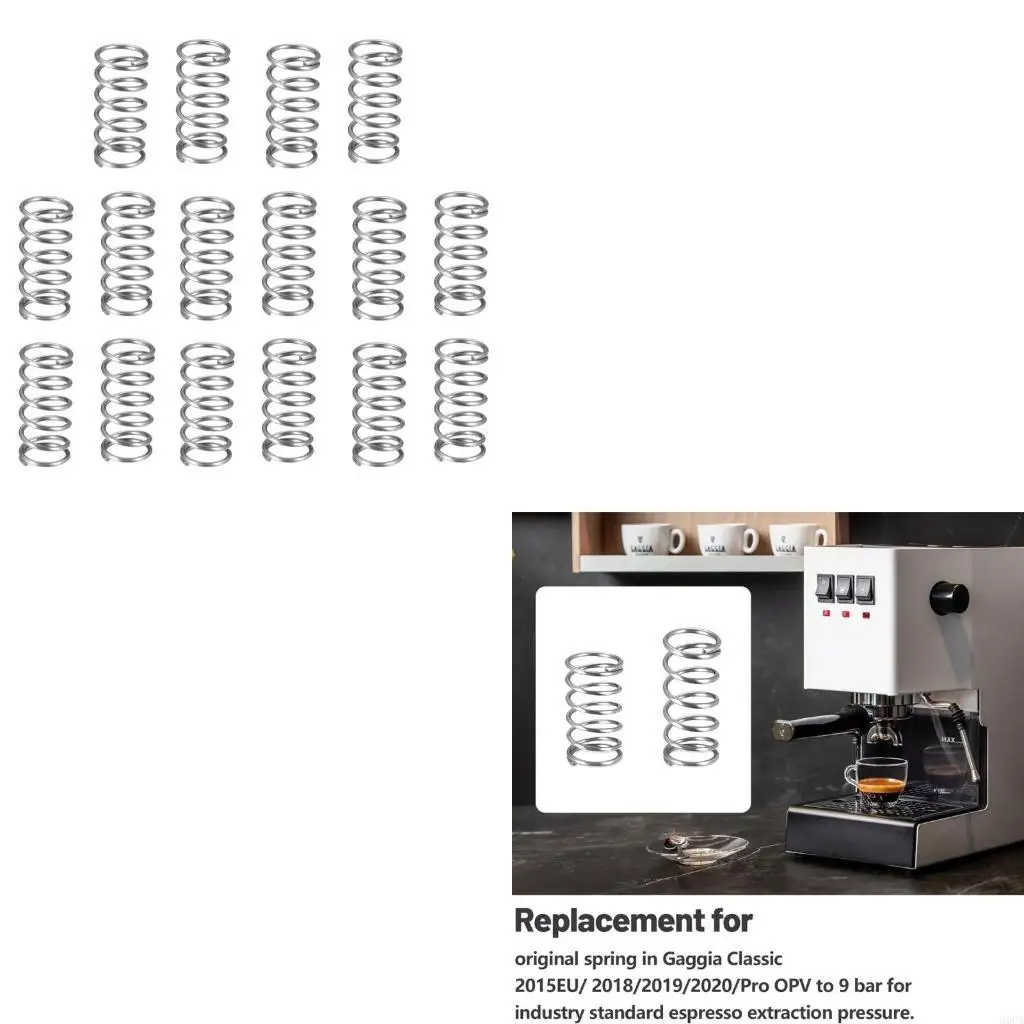 M6CB Pack of 10 Coffee Machine Springs Metal Coffee Machine Modification Set