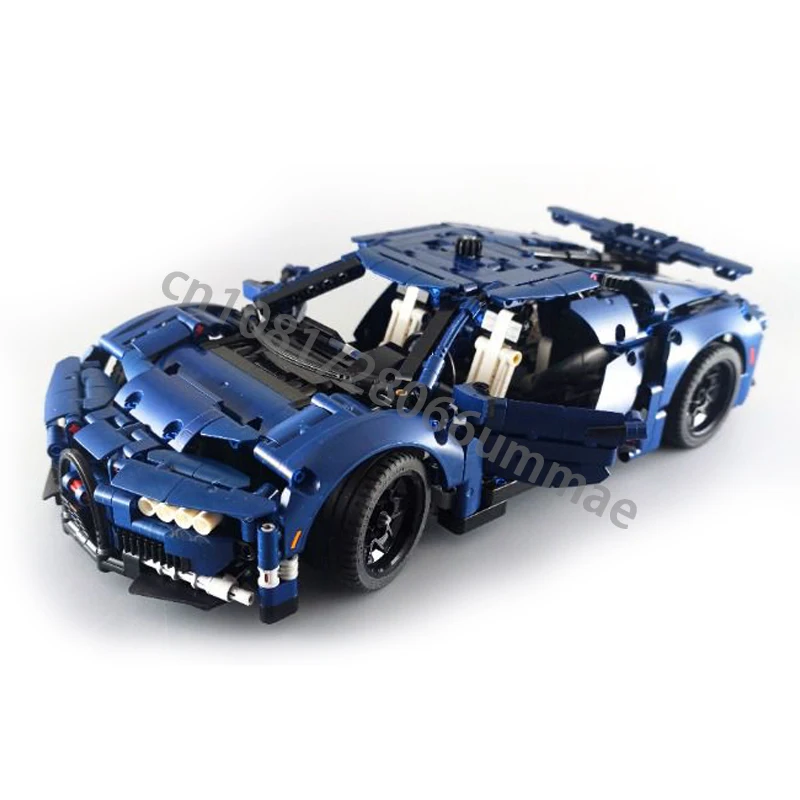 NEW Technical MOC Super Sports Racing Car Model Building Blocks DIY Vehicle Compatible 42083 Bricks Assemble Toys Gifts 42154-B