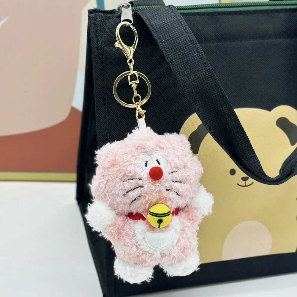 Doraemon Sakura Cherry Blossom Style Plush Doll Keychain Doraemon Cute Stuffed Doll Pendant Hanging Ornament Soft Toy Gift view 2