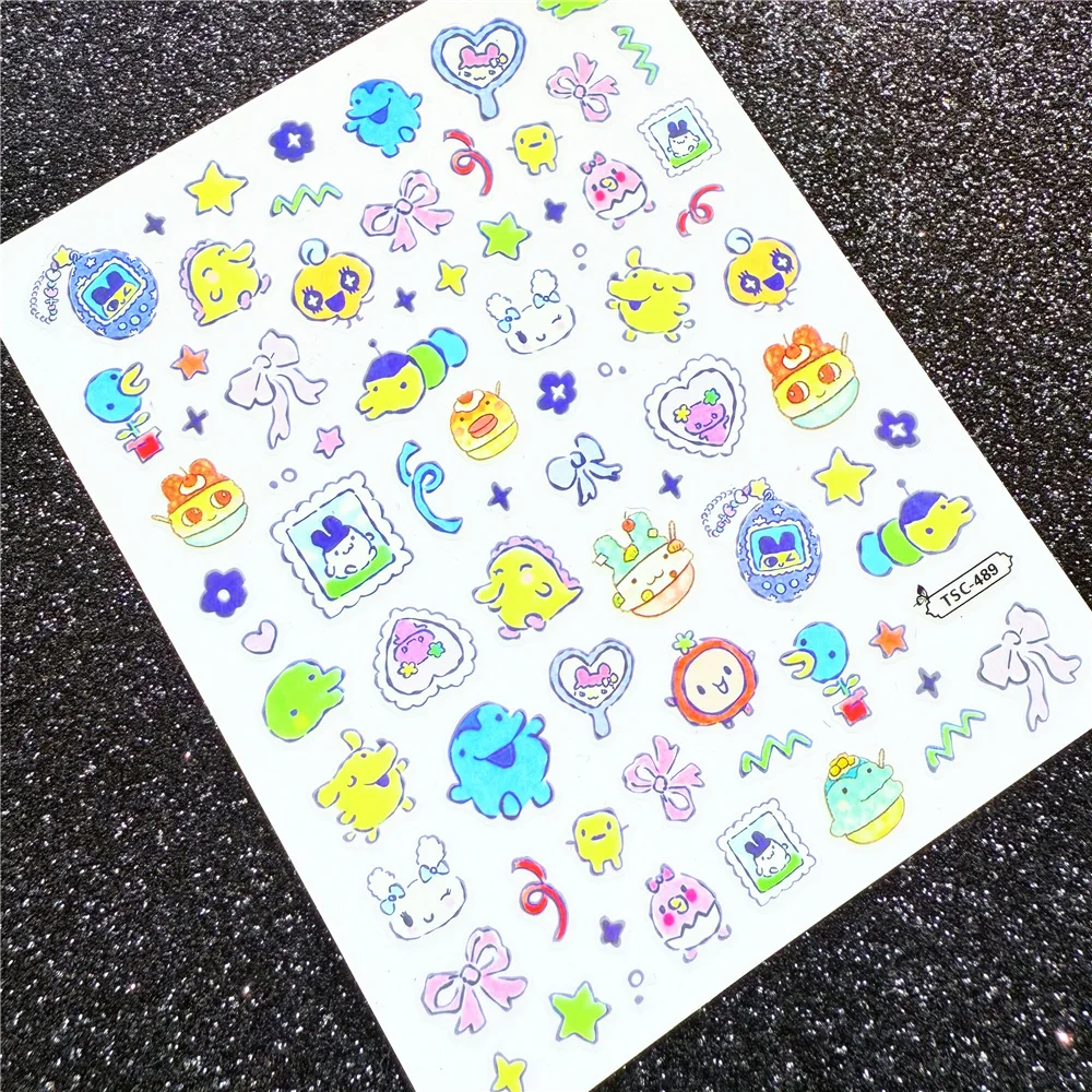 TSC-Serie TSC-247 Niedliche und entzückende Haustiere 3D-Nagelkunst Nagelaufkleber-Dekorationswerkzeug Schieberegler für Nagelaufkleber