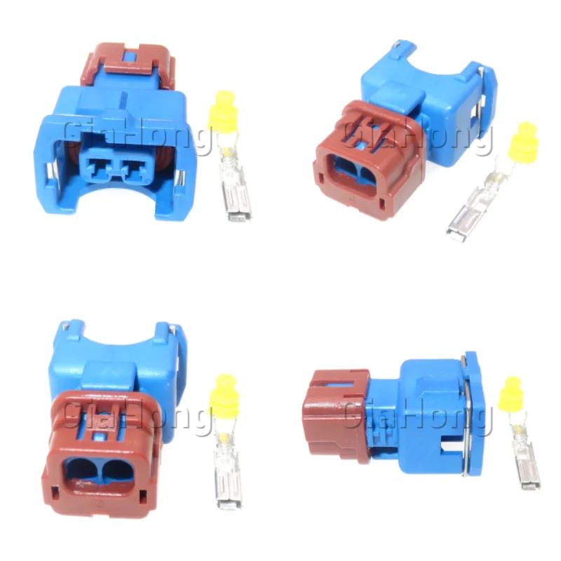 1 Set 2 Ways AC Assembly Auto Parts PB186-02326 Car Sealed Socket Automobile Knocking Sensor Waterproof Wire Cable Connector