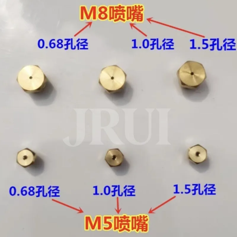 20pcs High Quality 0.68 Aperture M8 Nozzle for  LPG Gas Burner Water Heater GRY Spot Supply