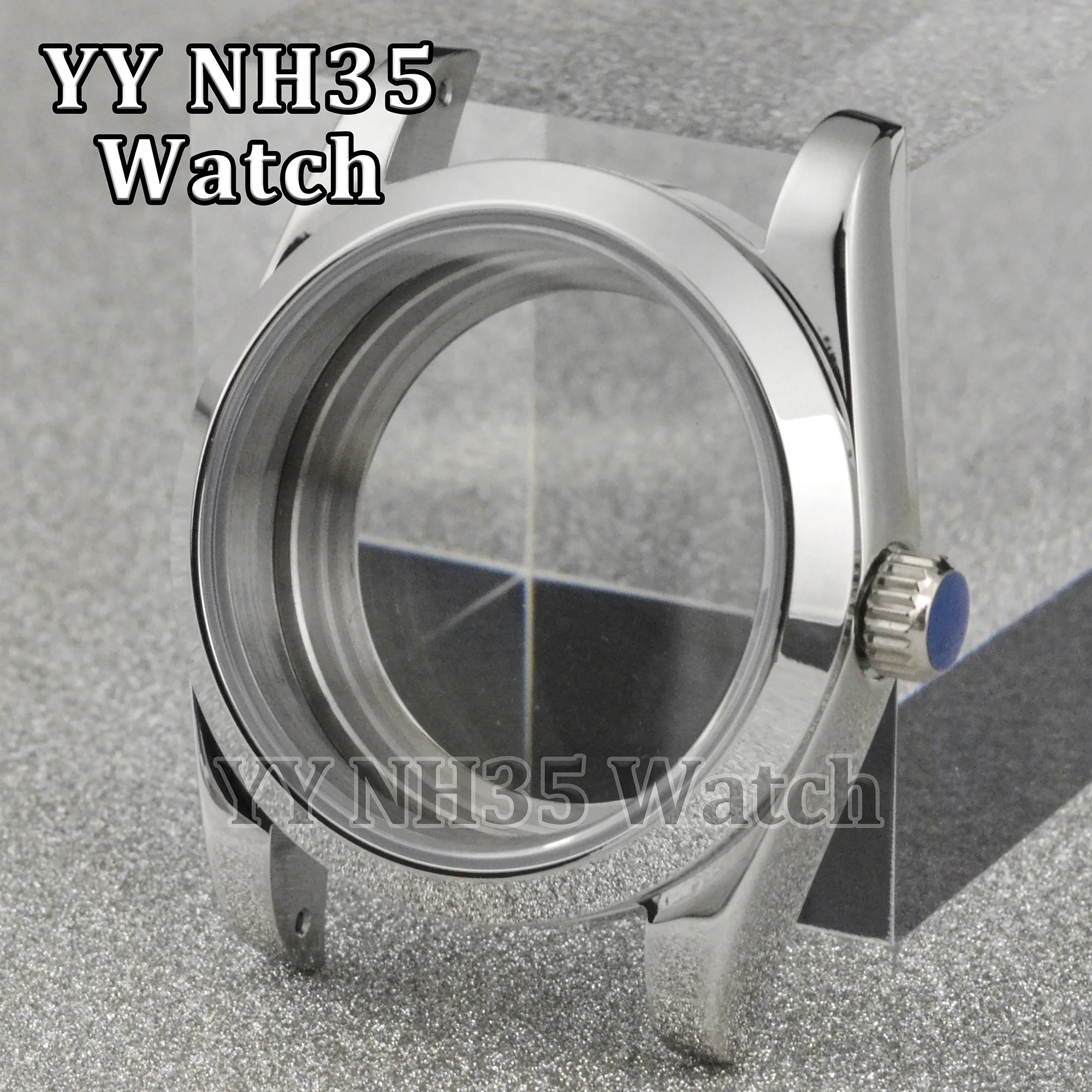 

NH35 Case for Datejust Sapphire Glass Water Resistant 36/39mm Watch Case fit NH34/NH35/NH36 Automatic Movement DIY Watch Parts