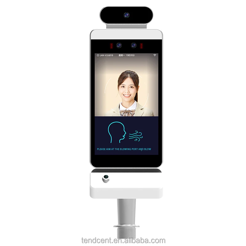 Customizable OEM ODM Rapid Breath Content Test Facial Recognition Alcohol Tester Temperature Measurement for Driver Automotive