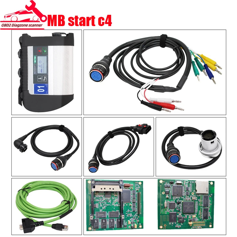 

High Quality Mb Start C4 Support Doip/No Doip/Main Pcb For Benz Car&Truck Auto Like C3/C4 With Wifi Multiplexer Diagnostic Tool