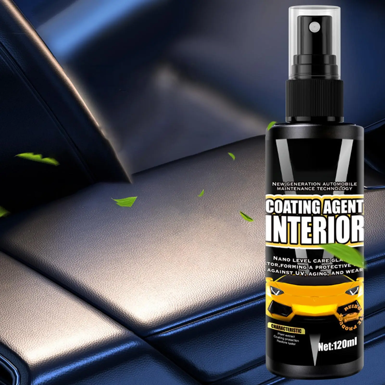 Car Trim Restorer 120ml Quick All Purpose Liquid Cleaning Supplies Car Stain Remover For Truck Dashboards Door Frames Door
