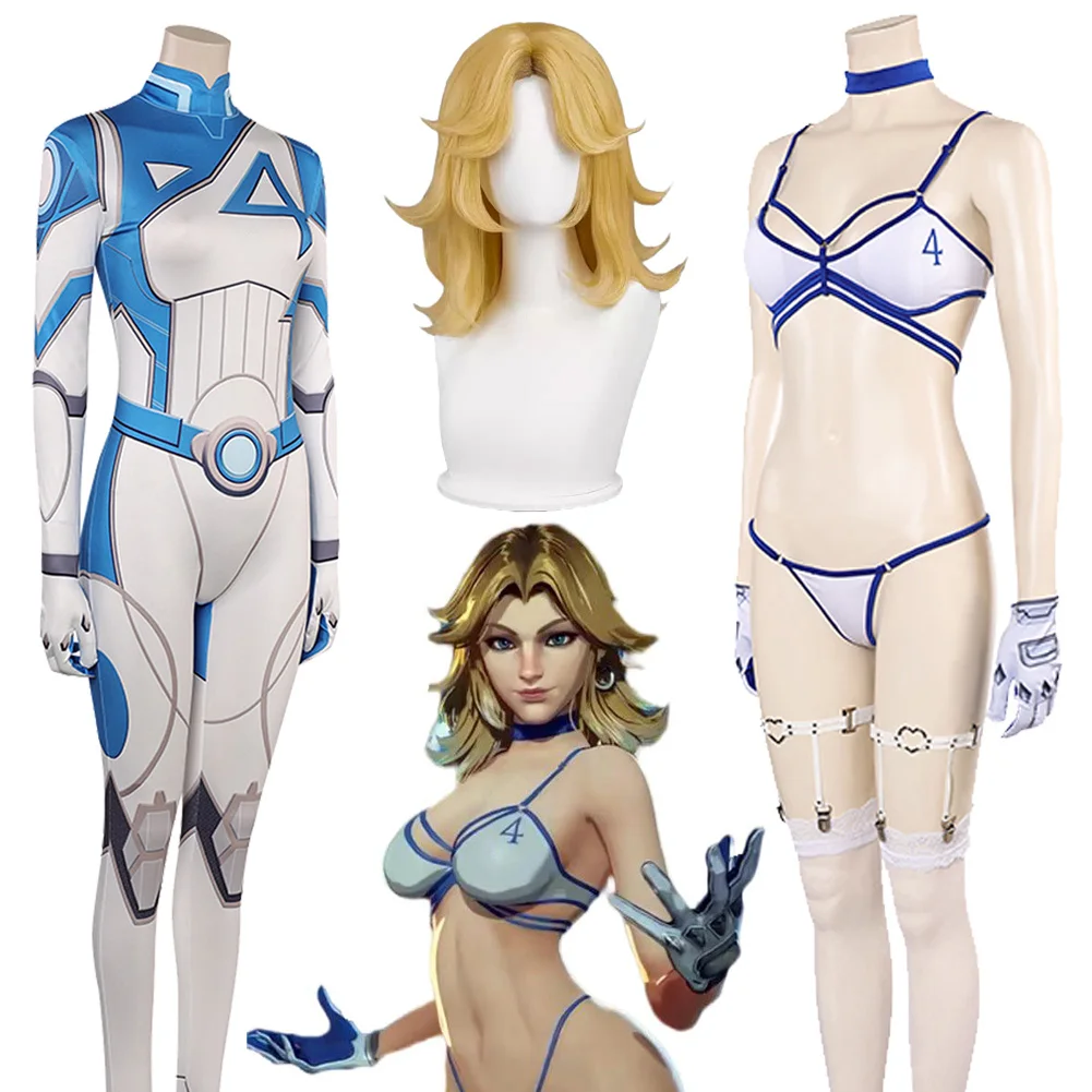 

Fantasia Susan Storm, комбинезон для косплея, игровой костюм Rival, женский костюм супергероя Disfraz, женская одежда, карнавальная одежда на Хэллоуин