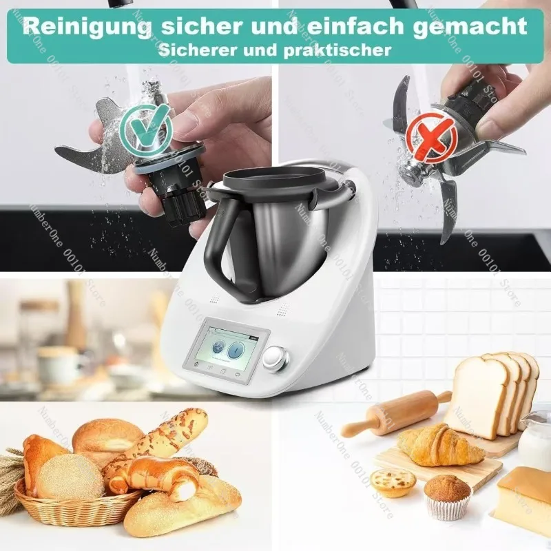 Universal Mixing Blade for Food Processor and Dough Mixer, Multi-Purpose Kitchen Appliance Accessories, Durable Blade