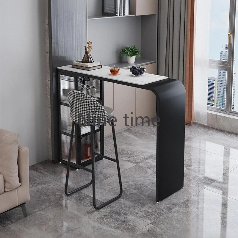 

Long Nordic Bar Table Dining Art Storage Kitchen Bar Counter Table Coffee Bistro Muebles De Cocina Duvara Masa Home Furniture