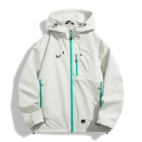 Unisex Waterproof Hooded Windbreaker