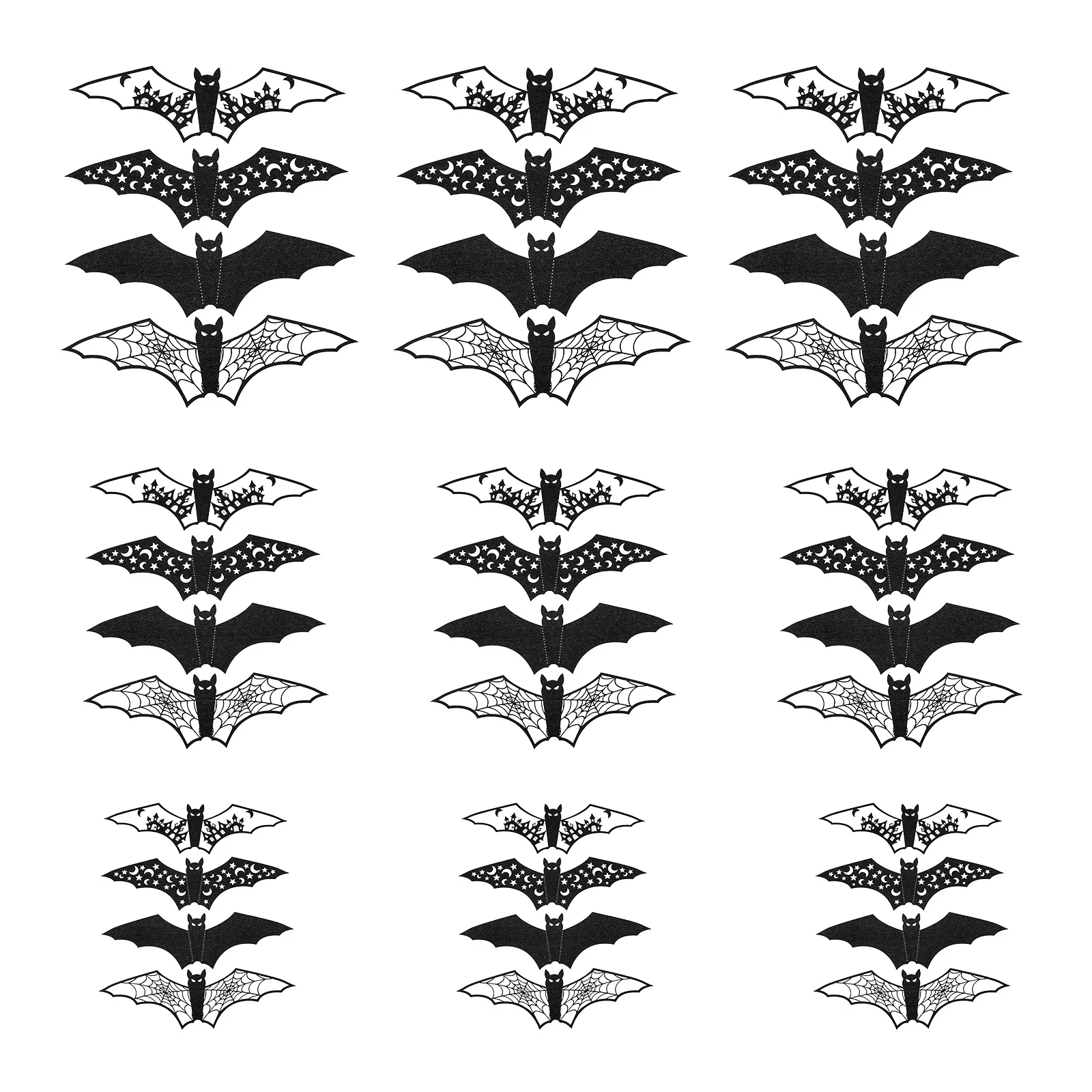 

Halloween Bats Decorations 1Set Bat Decals Home Decor DIY Party Eve Festival Halloween Bat Stickers