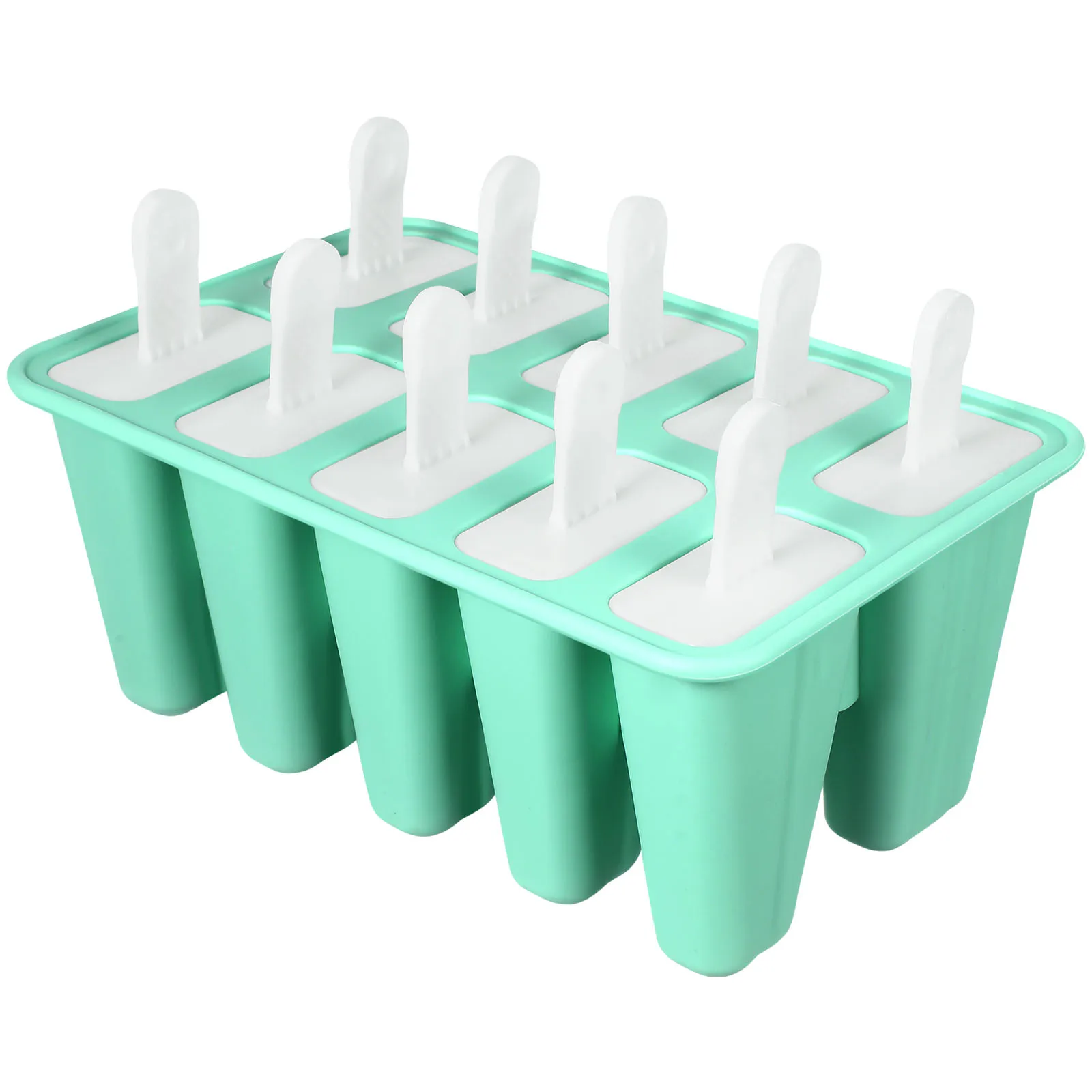 

Silicone Ice Cube Popsicle Molds DIY Tool Round Gelato Maker Green 10 Grids Summer Creative Ice Cream Mold Kitchen Bar Supplies