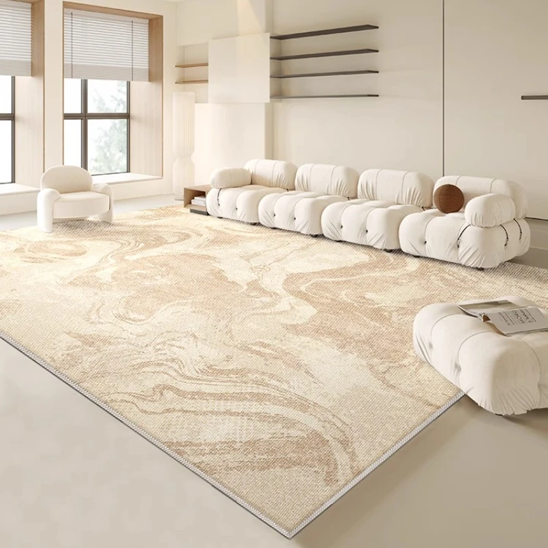 Cream Style Rugs for Bedroom Large Area Living Room Decoration Washable Carpet Thick Plush Lounge Floor Mat Home Fluffy Soft Rug
