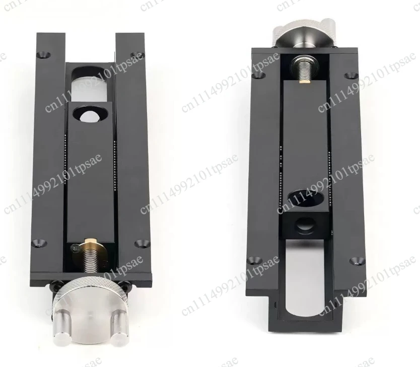 Quick release inertia woodworking workbench cover aluminum alloy fixture with 20mm dog hole and 0-110mm travel range