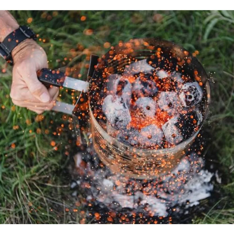 Nomad Fire 100 AllNatural من الخشب الصلب والفحم 10 رطل من ThaiStyle Binchotan مثالية للطهي في الهواء الطلق وشوايات كامادو والشوايات #4