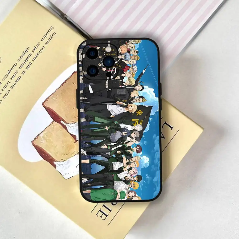 Coque de téléphone en Silicone souple, 1 pièce, dessin animé Tokyo r-vengeance, pour IPhone 17 Air 16 15 14 13 12 11 Plus Pro Max Plus