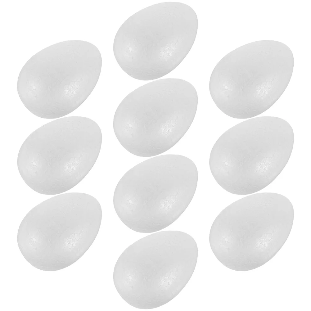 

10 Pcs Easter Painted Eggs Painting Toys Tinplate Containers Graffiti Candy Boxes Foams DIY Craft Ornament Manual Blank