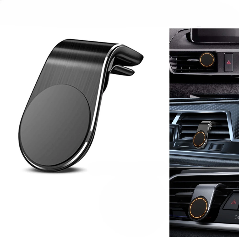 

Convenient Car Magnetic Suction Mobile Phone Holder Air Outlet Installation Mobile Phone Holder L Bracket
