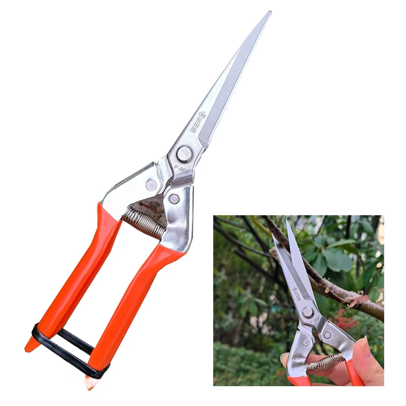 

Gardening Pruning Scissors Anti-slip Stainless Steel Scissors Household Garden Picking Shears Professional Plant Pruning Tools