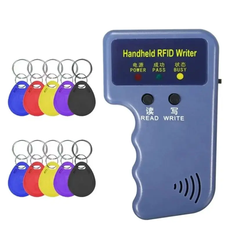 125Khz EM Handheld RFID Copier Card Reader Writer Duplicator Programmer Support EM4305/ T5577 Rewritable Keyfobs Token Tags-Y41A