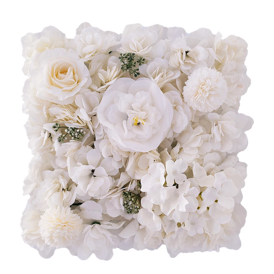 1pc Artificial Flower Wall Panel Rose Flower Backdrop Party Wedding Backdrop Bridal Shower Home Garden Decoration