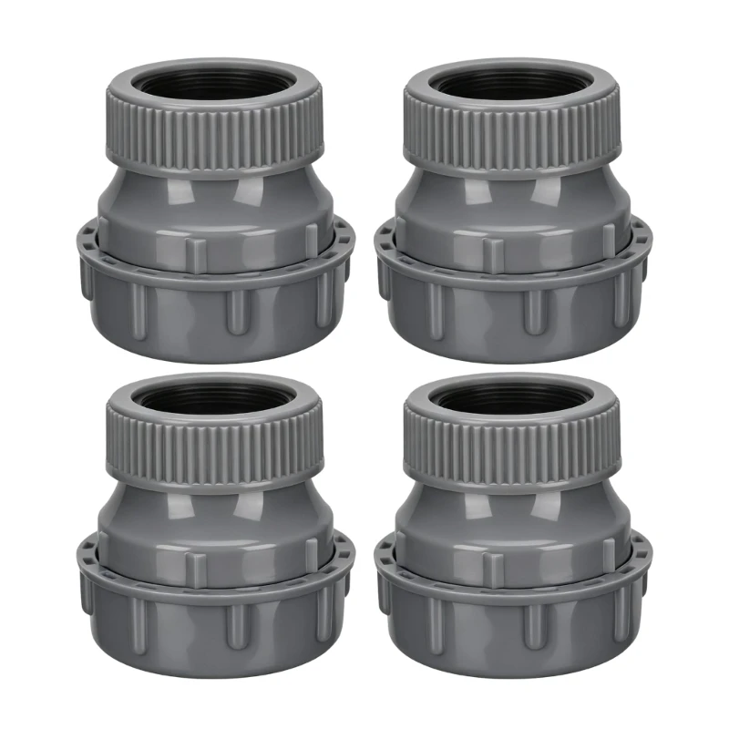 4er-Pack Spülbecken-Abflussadapter-Set mit Gewinde, 1-1/4 Zoll auf 1-1/2 Zoll Gleitgelenk-Adapter aus Polypropylen für – Detail 1