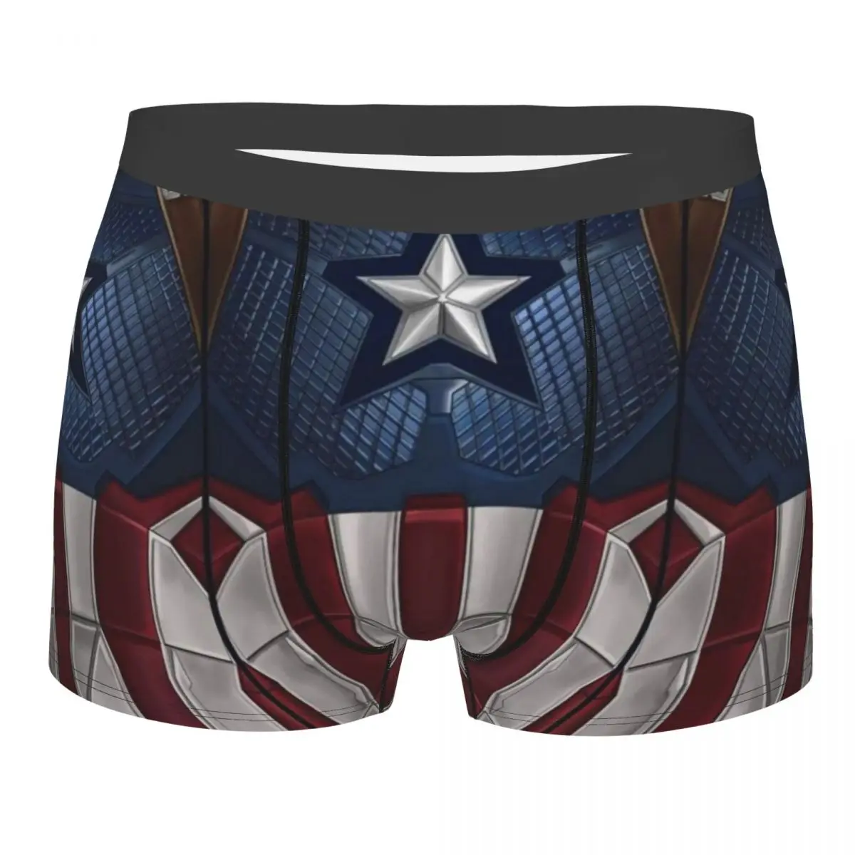 

Custom Captain America Comics Underwear Men Breathbale Superhero Boxer Briefs