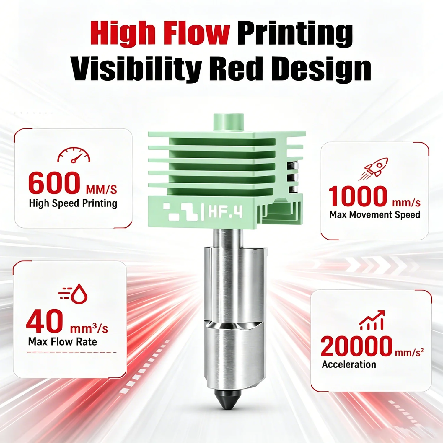 Nowy hotend MPVD o wysokim przepływie dla Bambu Lab A2L X2D P2S H2D H2S A1 MINI A1, ulepszone dysze, powłoka antyadhezyjna, wysoka twardość, akcesoria 3D — zdjęcie produktu 2