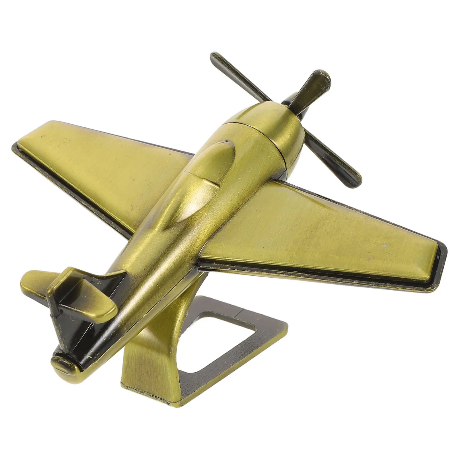 Mini Retro Diecast Airplane Propellers Decorative Metal Aircraft for Living Room Study Office Birthday Party Favor