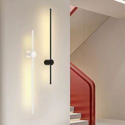 Lámparas LED de pared regulables para interiores, accesorios de iluminación de pared para dormitorio, sala de estar, candelabro de pared Interior blanco y negro para pasillo