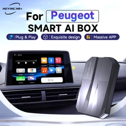 HEYINCAR-Smart AI Box sans fil, Android Auto CarPlay pour KIT 2023, 208, 2008, Netflix prometteur, Iptv Car Play, DIY, Nouveau, 3008/5008