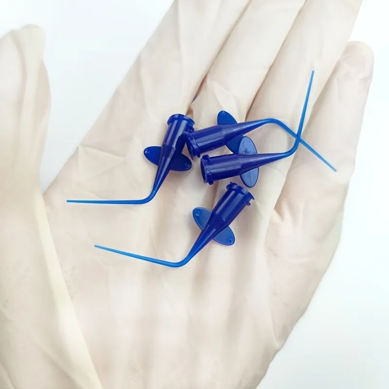 10/20/50 Butterfly-Shaped Injection Tips - Durable Plastic Disposable Nozzles with Precise Butterfly Tip Design, Smooth Flow, Suitable for Tattooing, Diy, Industrial Glue, and Laboratory Applications - Hygienic Single-Use Nozzles, Compatible with Standard Syringes