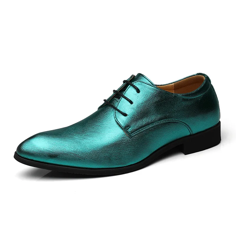 Luxury Brand Size 38~48 Men Dress Shoes Handmade Brogue Style Paty Leather Wedding Shoes Men Flats Leather Oxfords Formal Shoes