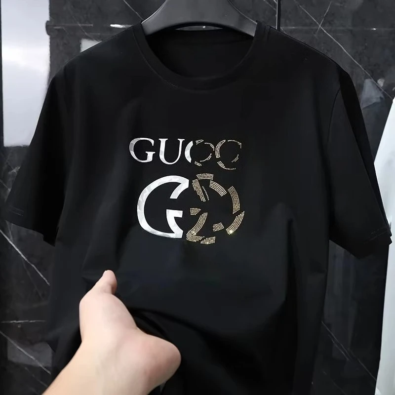 

2026 New hot Designer Print American Style Short Sleeve Premium Cotton Unisex T Shirt High End Fashion