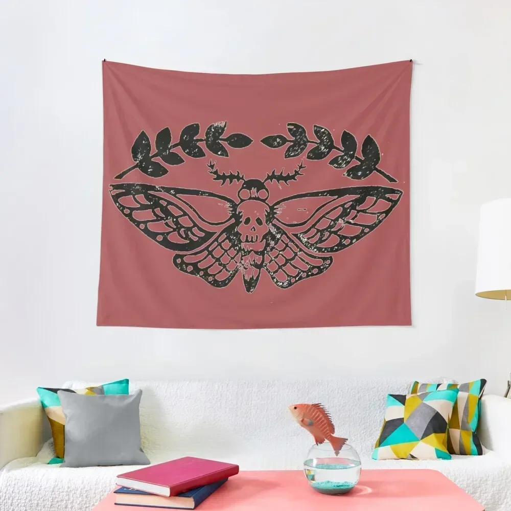 

Deathshead Moth Tapestry Outdoor Decor Bathroom Decor Tapestry