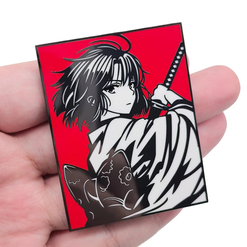 Japanese Anime Pin Badge On Backpack Ryougi Shiki  Brooch Pins For Clothes Broche For Schoolbags Friends Gifts