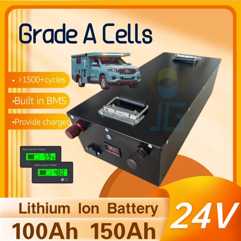 

BMS 7S 24V 100Ah 150Ah литий-ионный аккумулятор для кемпинга RV солнечная энергия солнечная фотоэлектрическая система караван