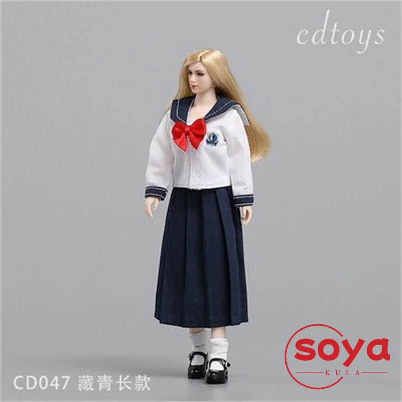 cdtoys cd047 1/12 مقياس فتاة JK زي مدرسي الملابس نموذج صالح 6 بوصة أنثى الجندي عمل الشكل الجسم #6