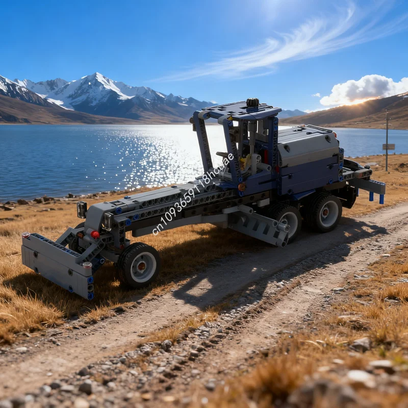 

453 шт. MOC дорожный грейдер альтернативная техническая модель строительные блоки архитектурная идея образование Рождественский подарок кирпичная игрушка на день рождения