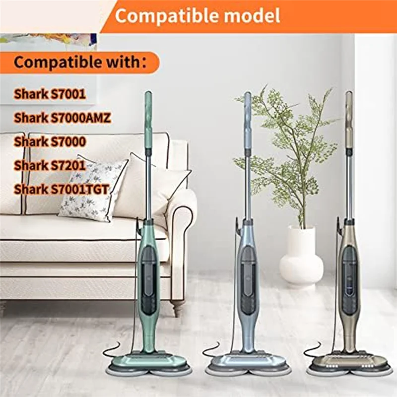 A01V-Panno Mop Pad Aspirapolvere Mop Per Shark S7000 S7000AMZ S7001 S7001TGT S7000 S7201 S7005 S7020 Steam Mop Pads