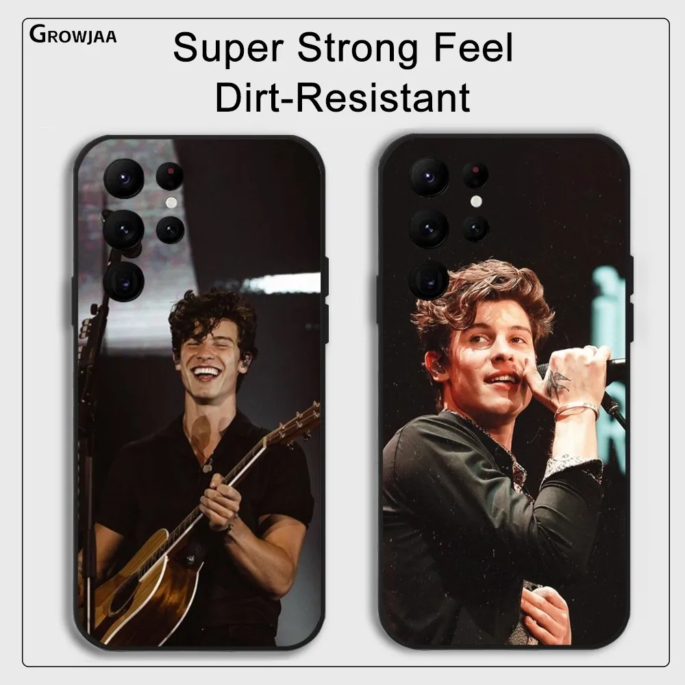 Singer S-shawn M-mendes Phone Case for Samsung Galaxy S24 Ultra S22 S23 Ultra S21 S20 5G Protective Silicone TPU Funda