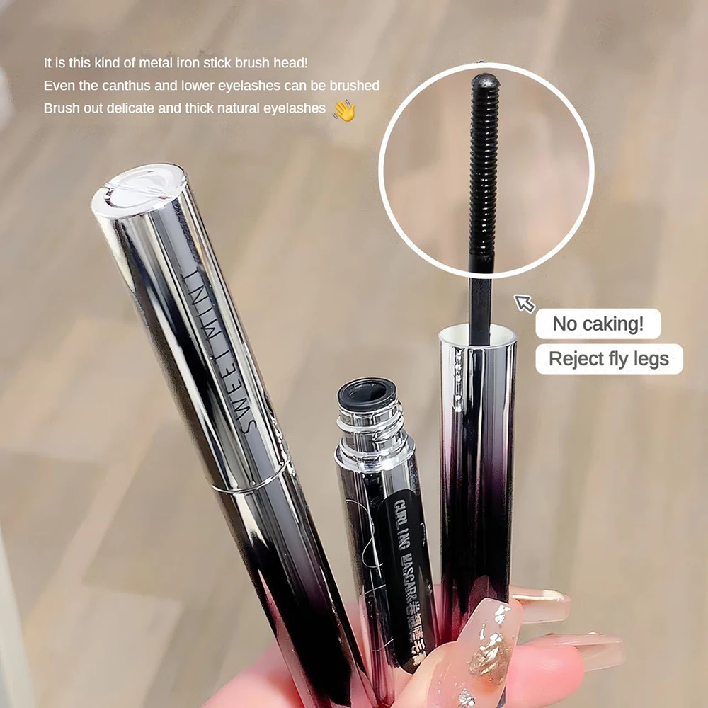 Curling Mascara Verlengt Wimpers Dik Waterdicht Zweetbestendig, Langdurige Niet-Vage Natuurlijke Wimpers Vergroten Make-Up Tools Voor Ogen