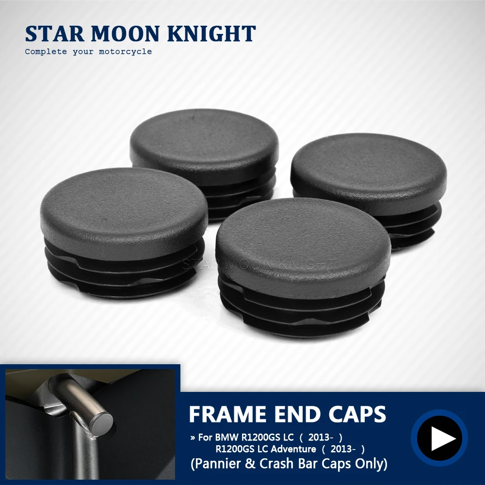 Motorcycle Frame End Caps Frame Hole Cover Caps Plug Decorative Accessories For BMW R 1200 GS R1200GS Adventure 2013- 2018
