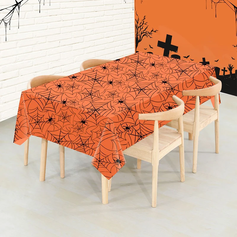 1pc Küche Halloween DIY Dekoration Halloween Spinnennetz Tischdecke Party Dekor wieder verwendbare Esstisch Läufer