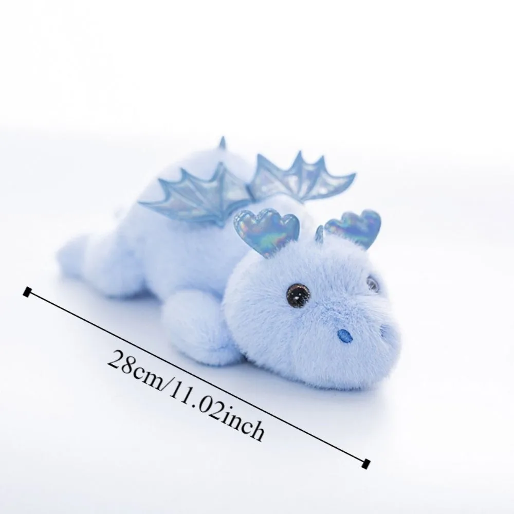 Muñecas de dragón volador de Material suave, tela de felpa, diseño Kawaii, juguetes de peluche de dinosaurio, muñeca divertida de 28cm