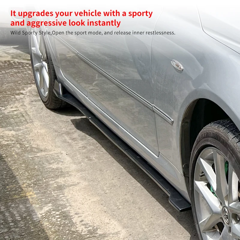 

For Toyota For Reiz/Mark X 2005 06 07 08 2009 Car Accessory Side Skirts Extension Rocker Panels Lip Wing Splitters on Bumper